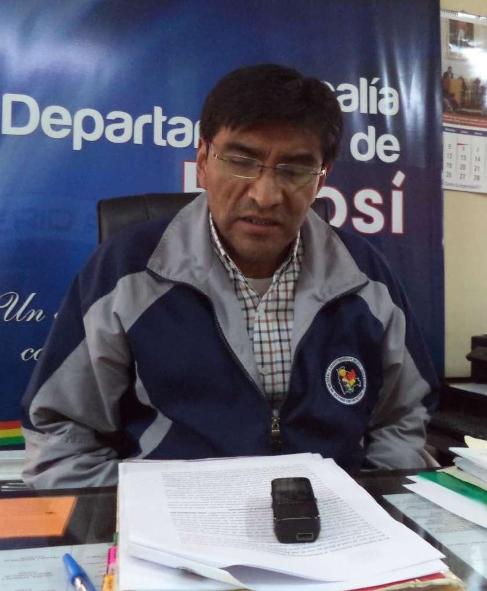 El fiscal departamental, Antonio Leniz.