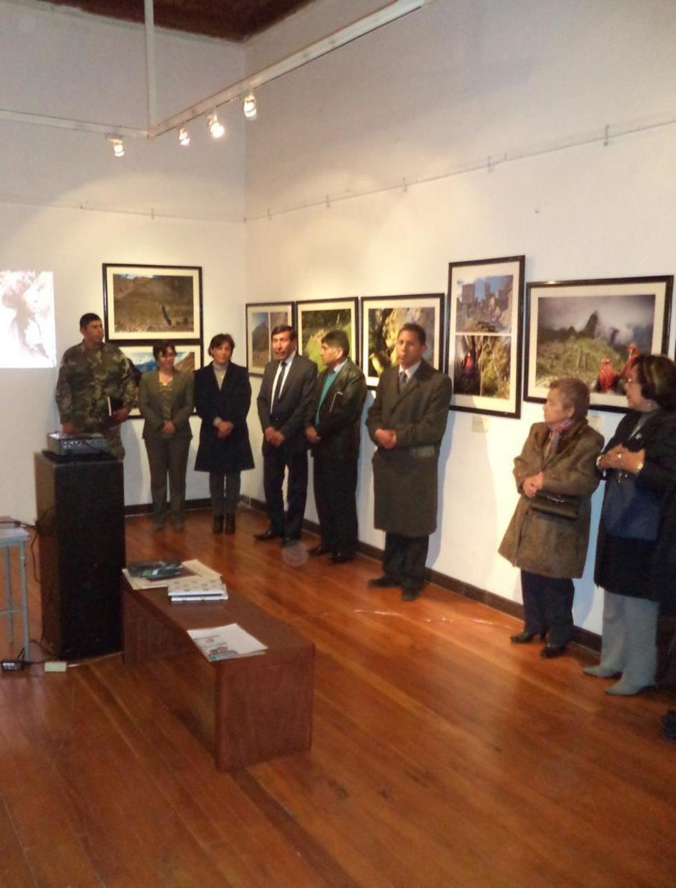 El acto de inauguración de la muestra.