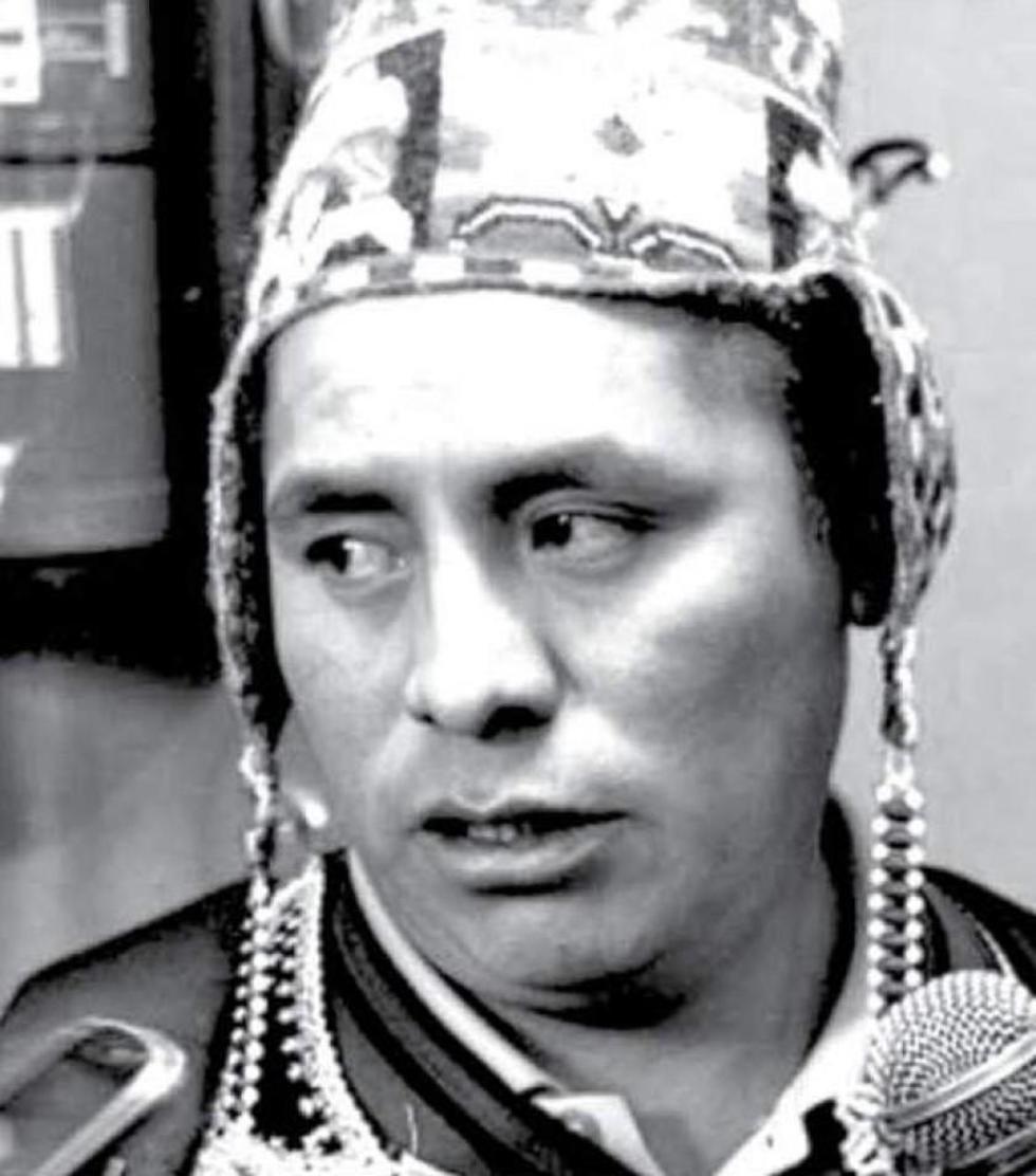 El presidente de Ayllus de Norte Potosí, Julián Cusi.