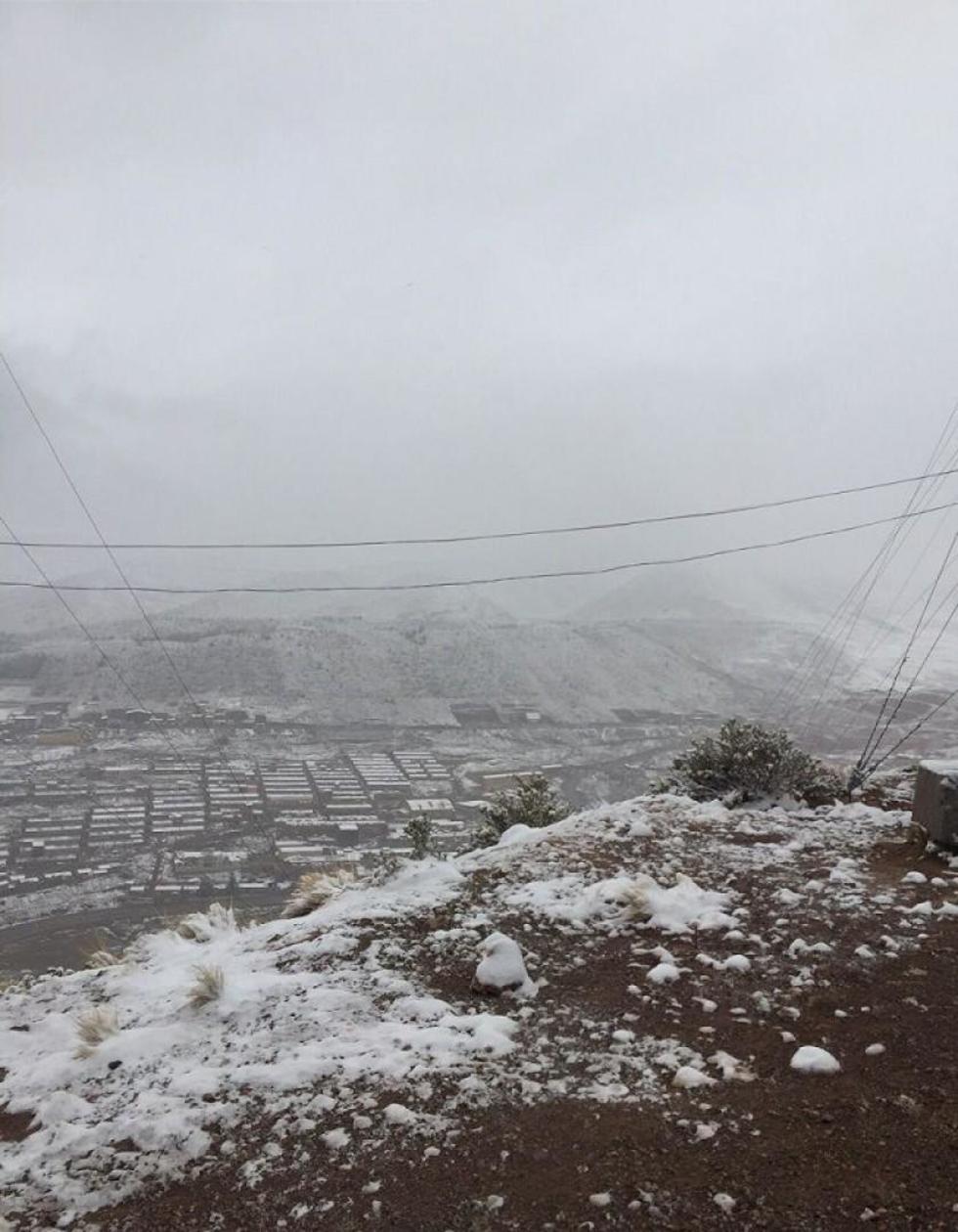 Potosí amaneció cubierta de nieve. Juan Gabriel Quesada