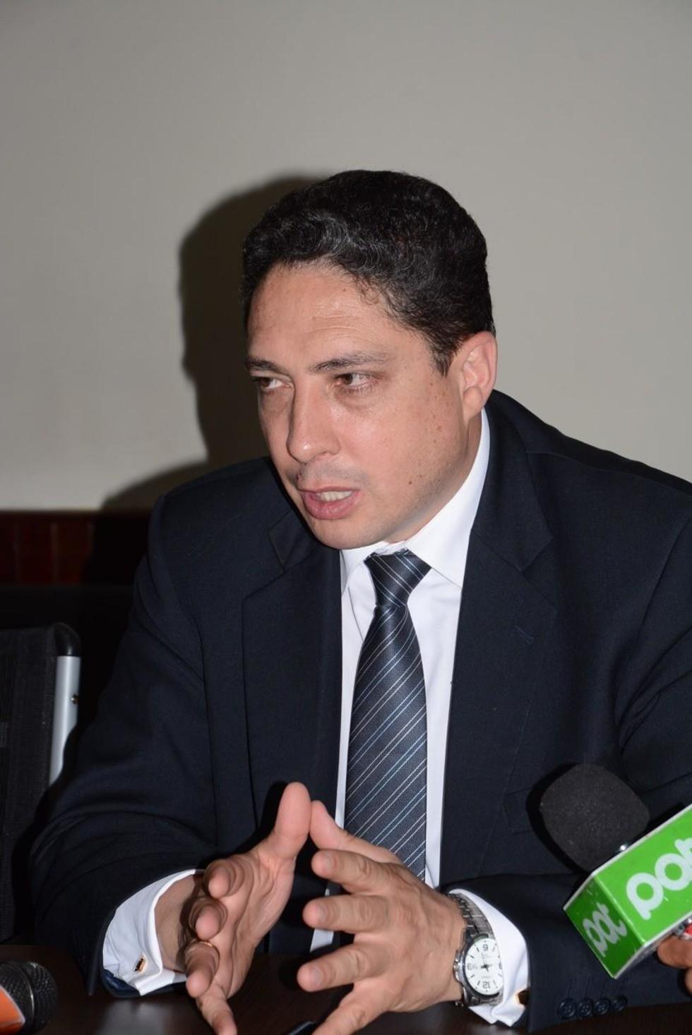 El procurador y el gobernador potosino en conferencia de prensa.
