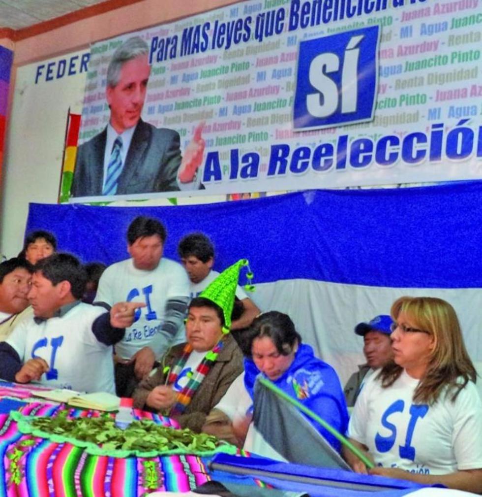 Arranca una campaña para la reelección de Evo Morales