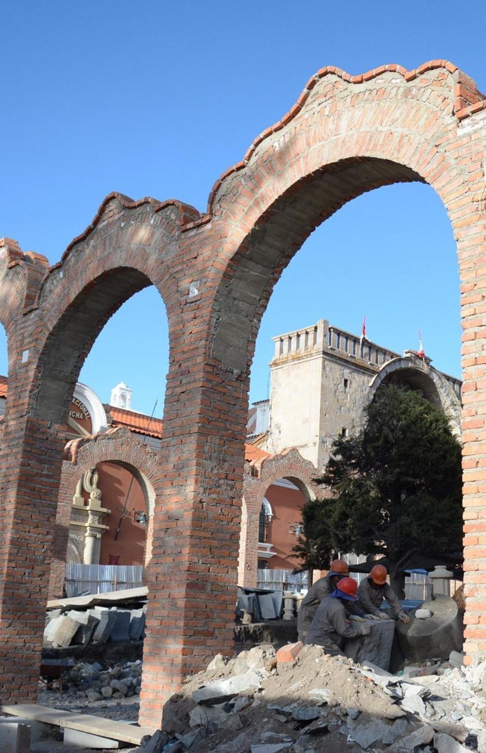 De siete, los arcos fueron reducidos a cinco.