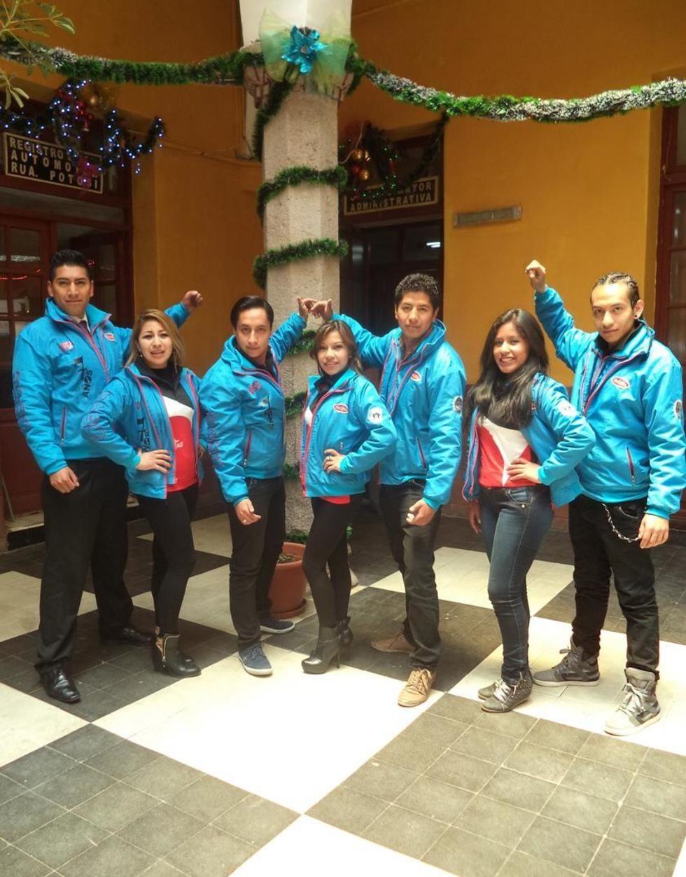 Una parte del grupo que participó en el festival internacional.