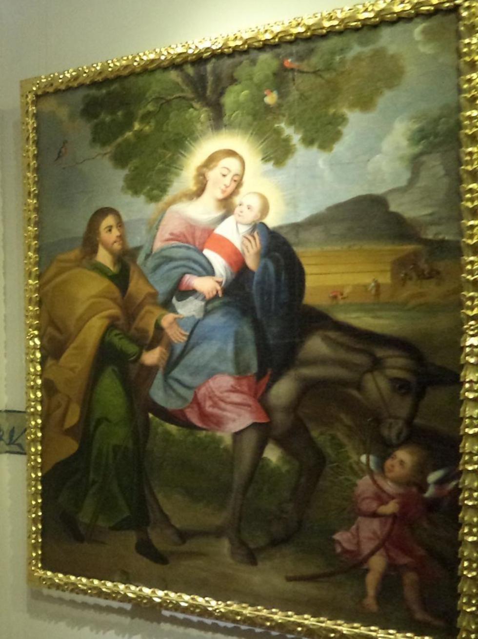 "La huida a Egipto", pintura de autor anónimo, estará en la muestra.