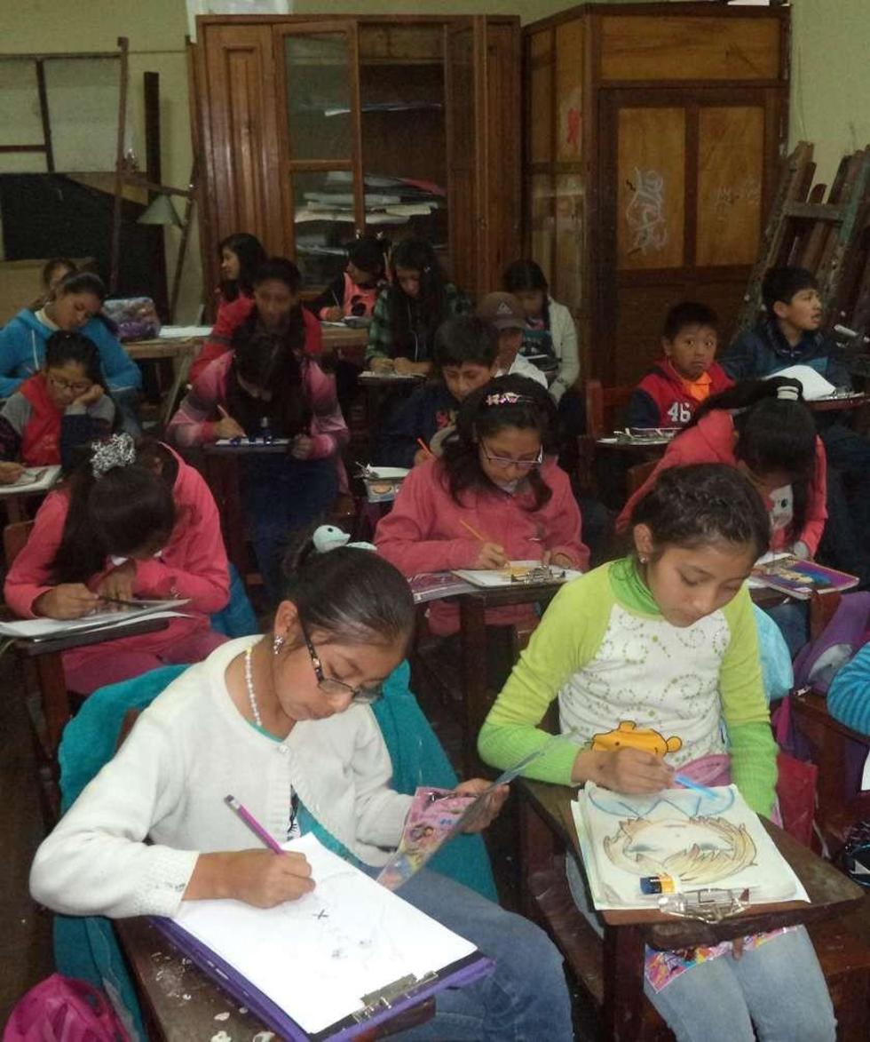 Los alumnos expondrán sus trabajos de dibujo.