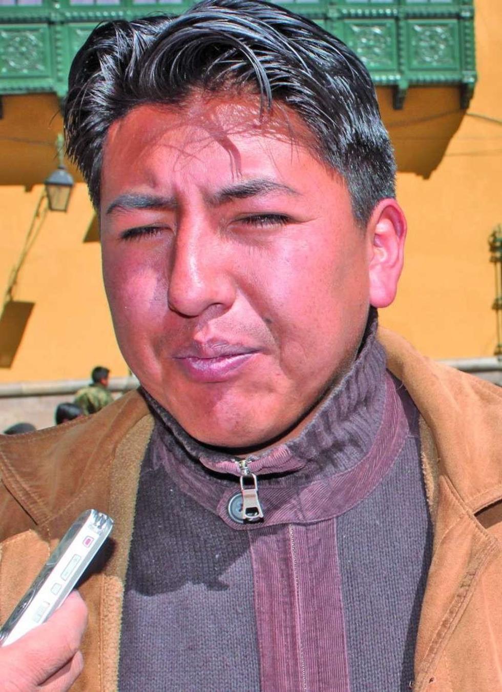 Marco Antonio Pumari en declaraciones a el Potosí.