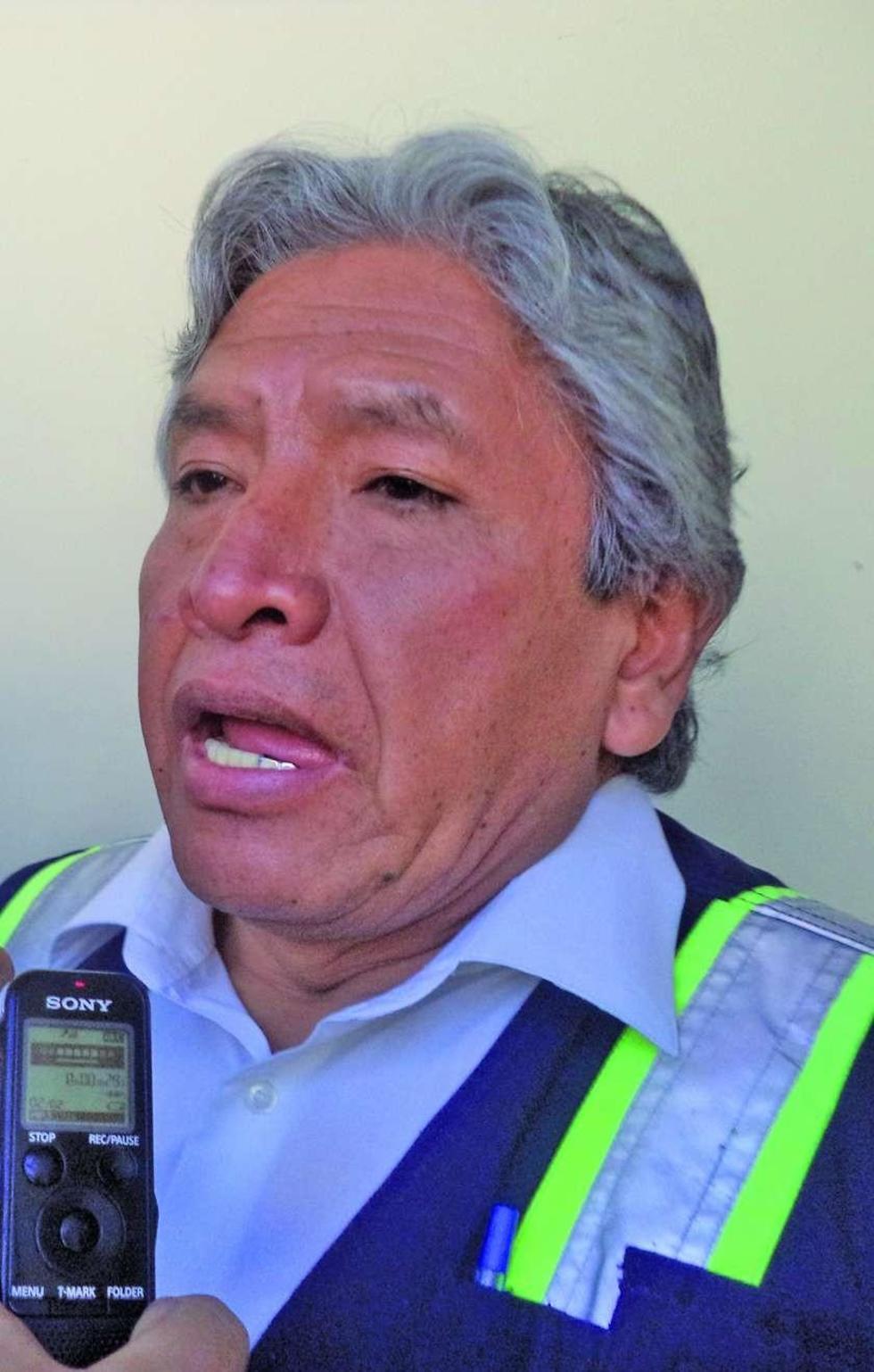 El gerente de Aapos, Rolando Montesinos.