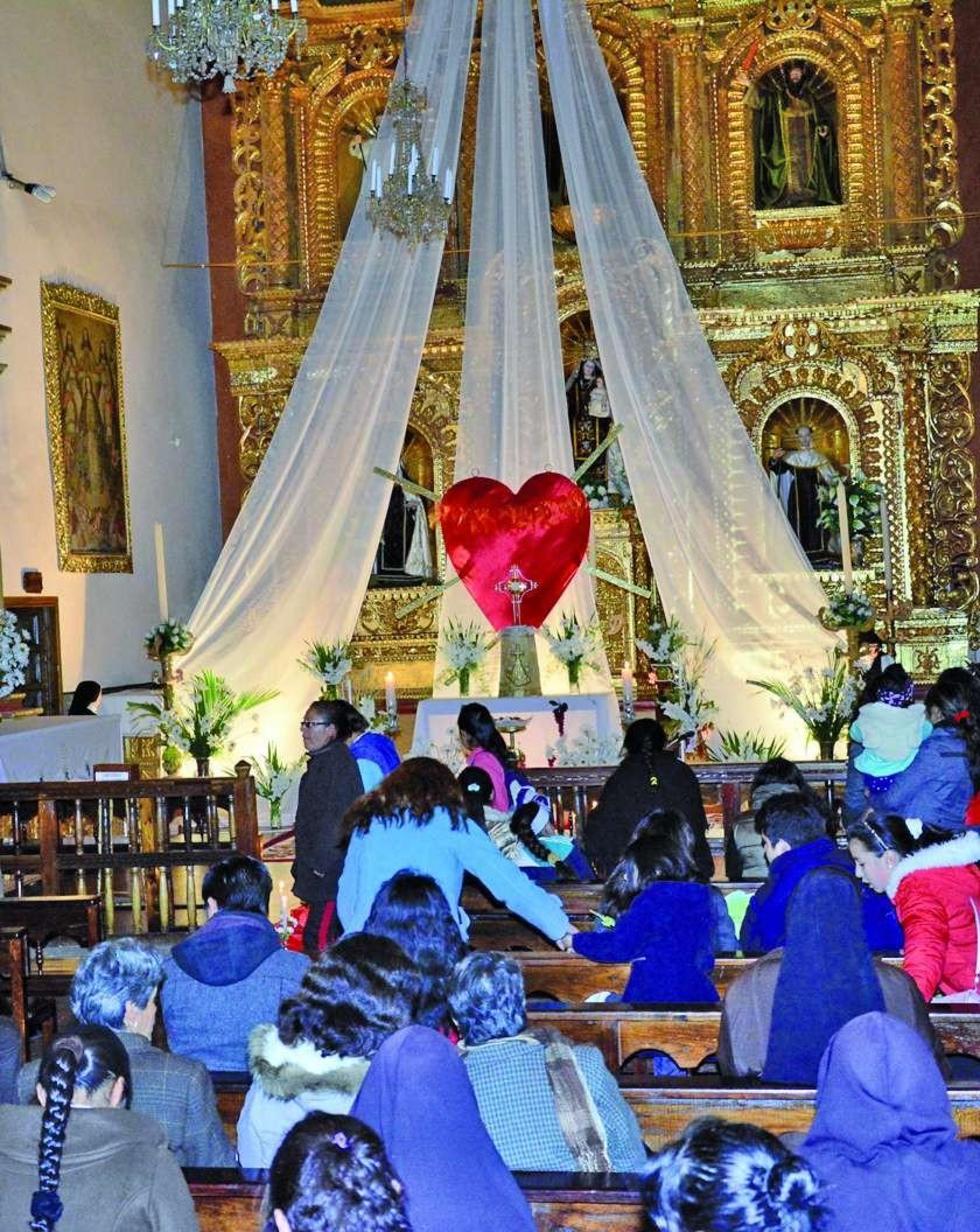 El templo de Santa Teresa es uno de los más visitados.