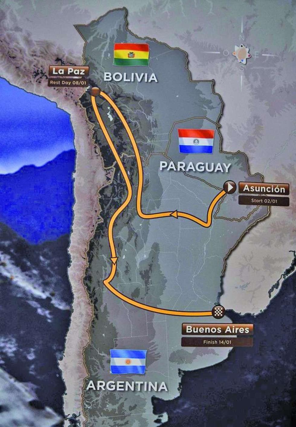 El recorrido de la carrera más peligrosa del mundo.