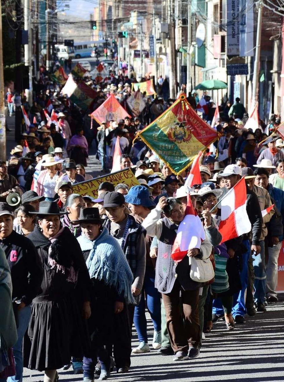 La población hizo escuchar su voz de rechazo.