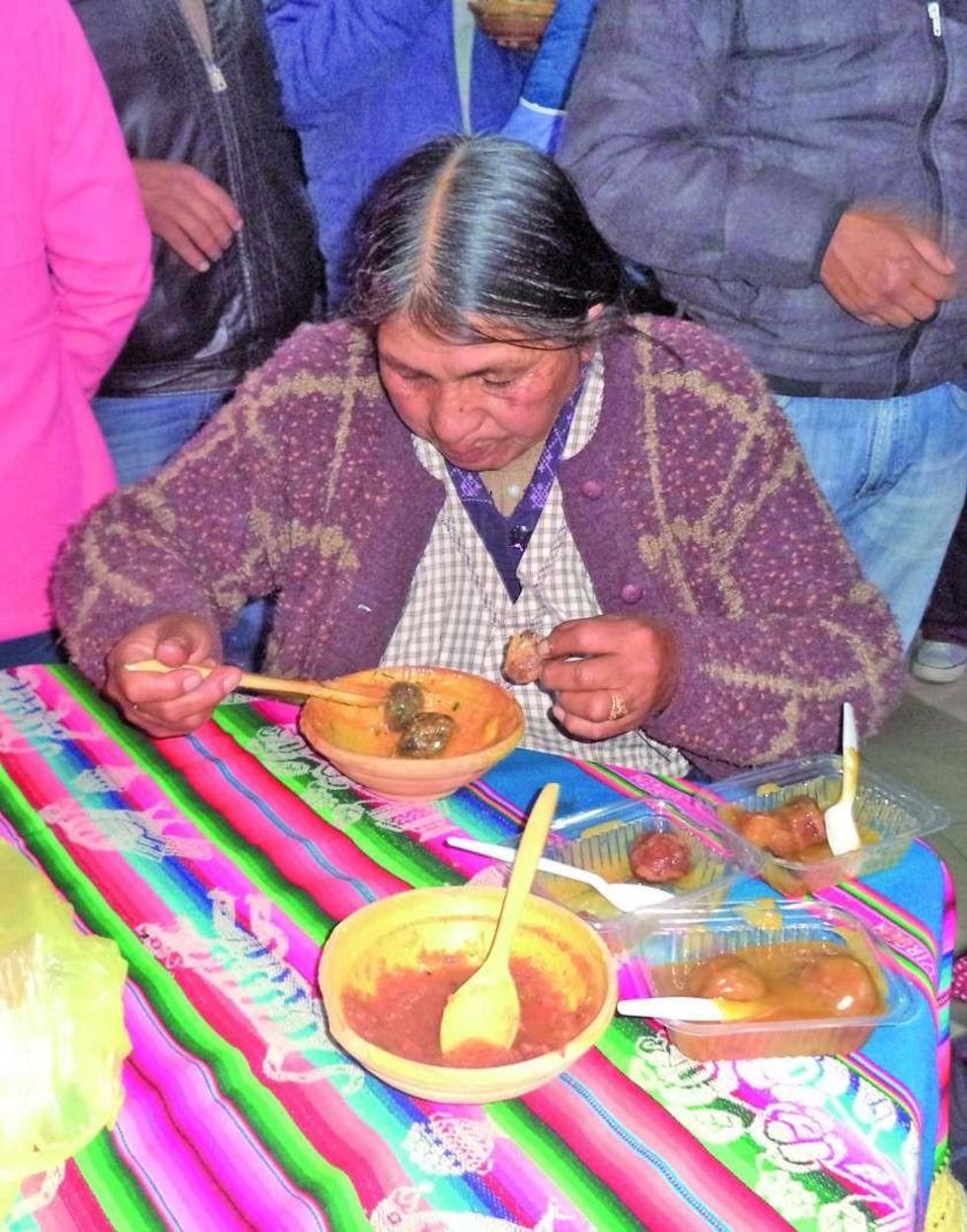 El plato típico degustado por los potosinos.