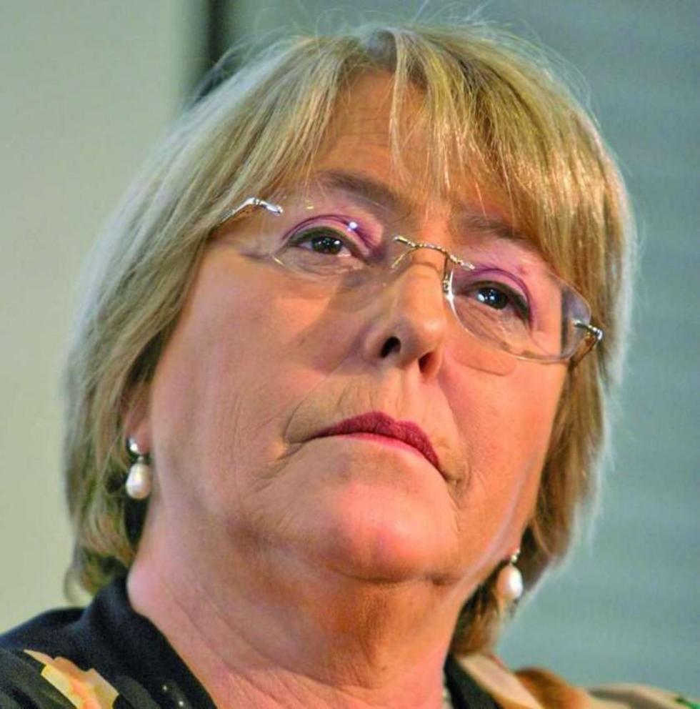 La presidenta del vecino país, Michelle Bachelet.
