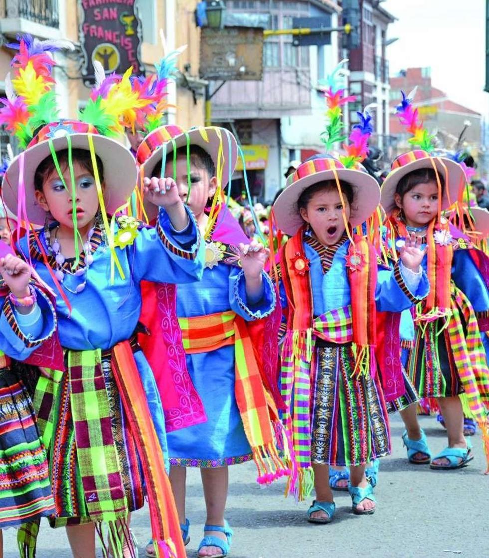 Los niños bailarán en homenaje a San Bartolomé.