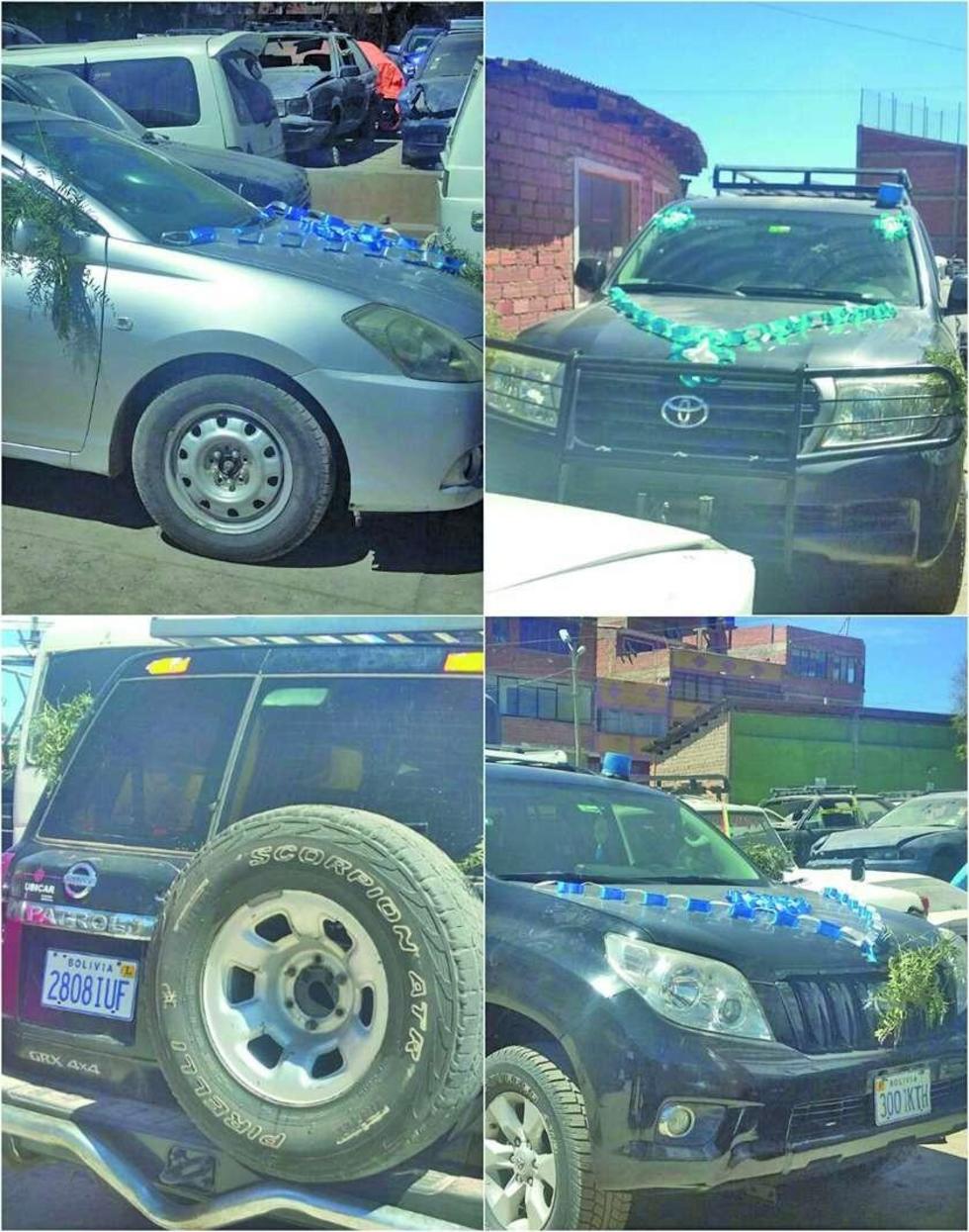 Los vehículos fueron llevados a Tránsito.