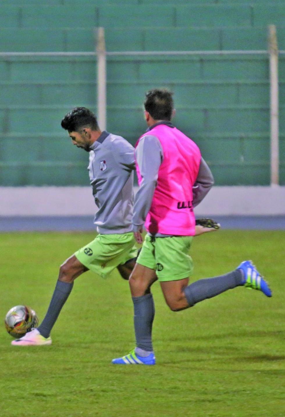 Los jugadores potosinos durante una práctica anterior.