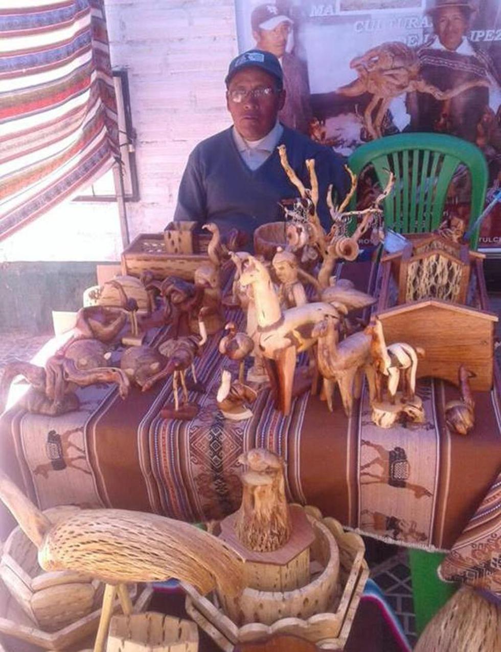 El puesto de las artesanías.
