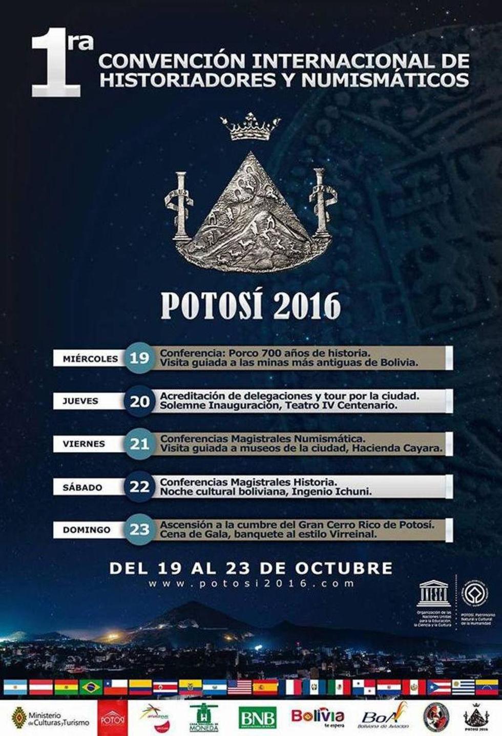 El afiche del acontecimiento internacional.