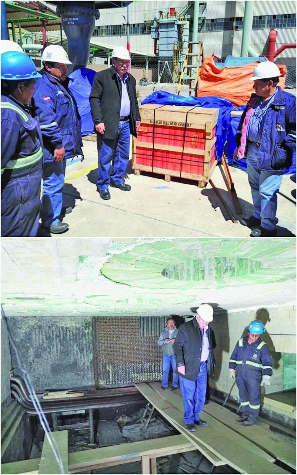 En la última inspección.
