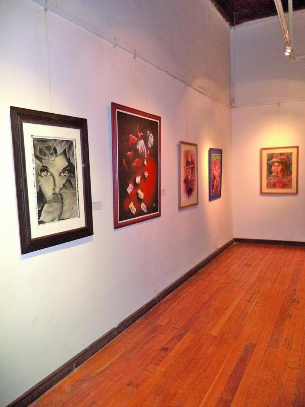 Una sección de la exposición.