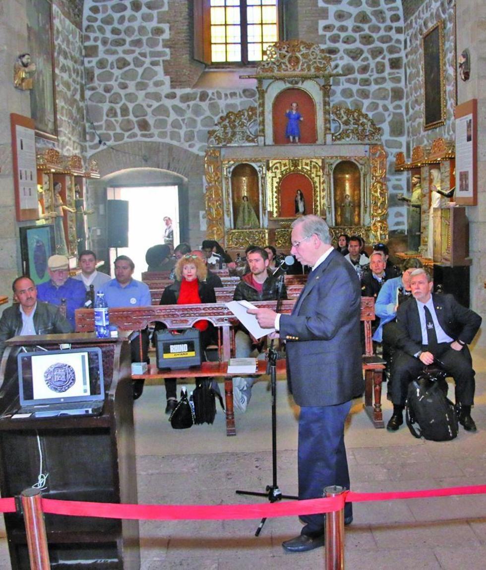 El ambiente del Fundidor (retablos) donde se realiza las exposiciones.