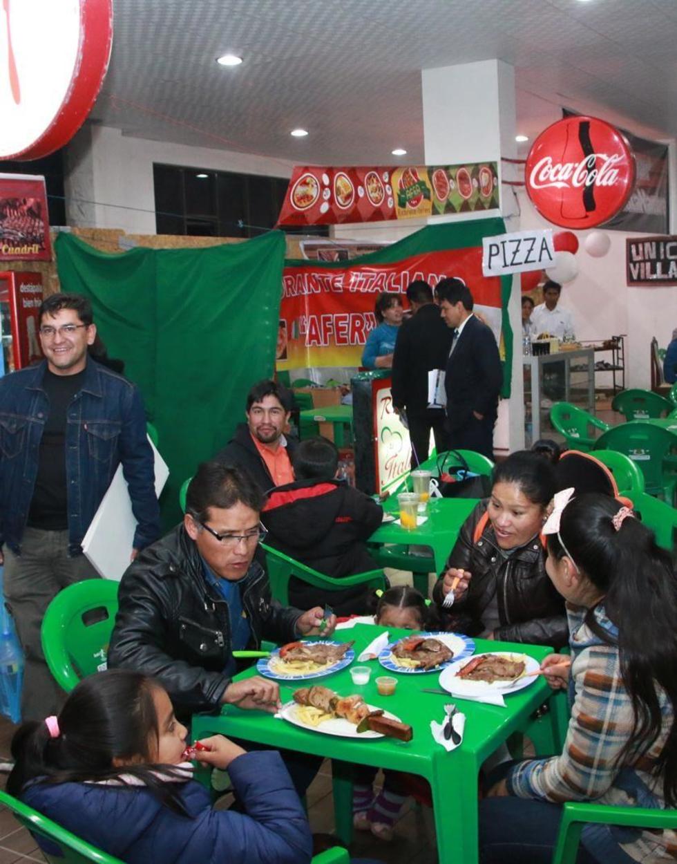 En la plaza de comidas será el acontecimiento.