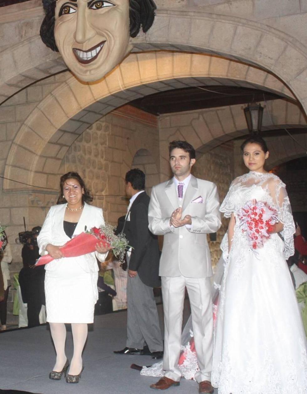 Montalvo (i) en la gala Mary Lizzie de la Casa de Moneda en octubre de 2014.