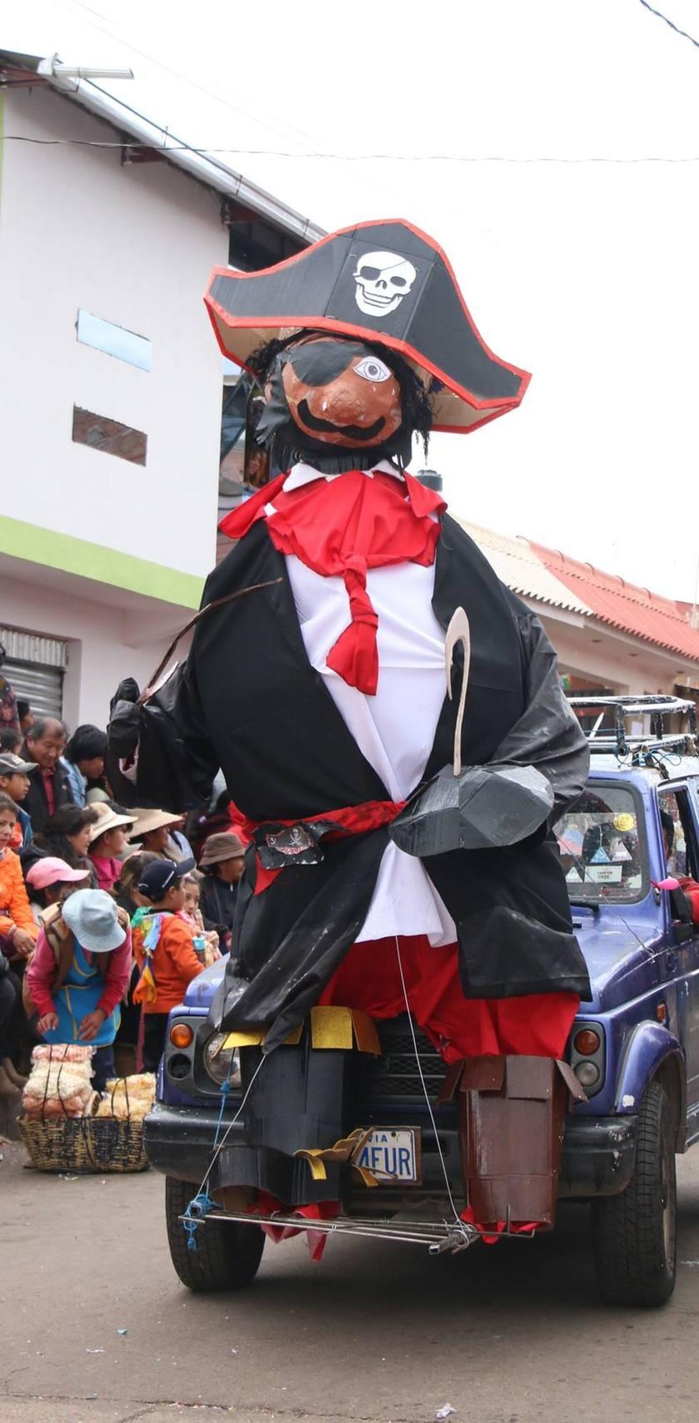 Un carro alegórico.