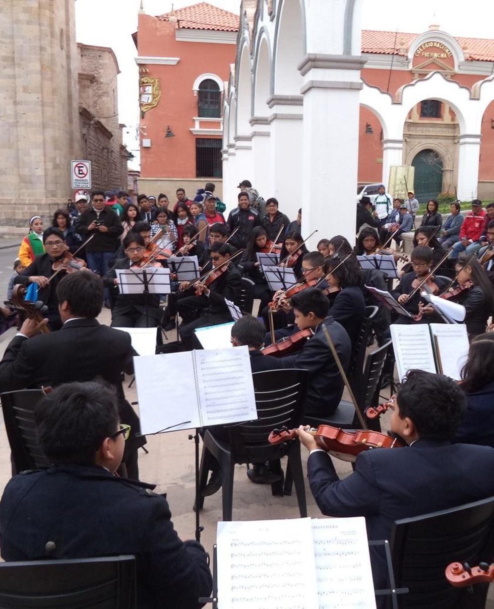 Un momento del concierto de la Filarmónica.