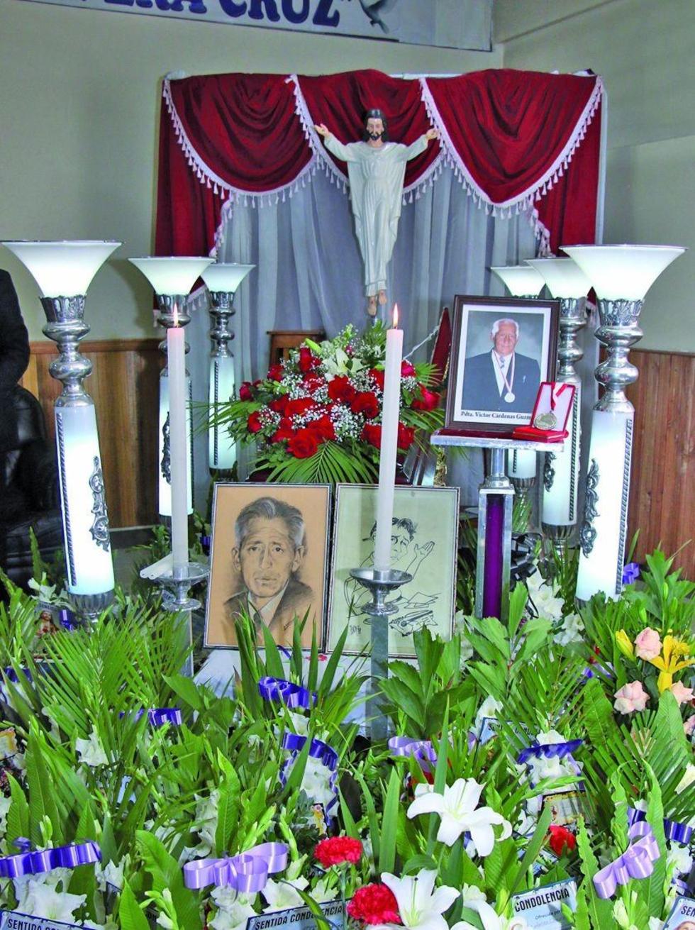 El velorio, en la funeraria Vera Cruz.