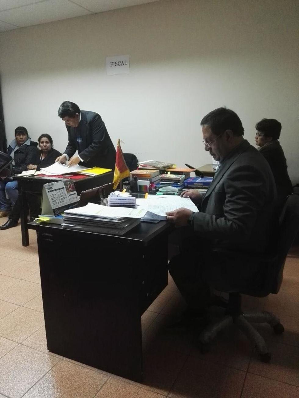 Ayer en la audiencia cautelar.