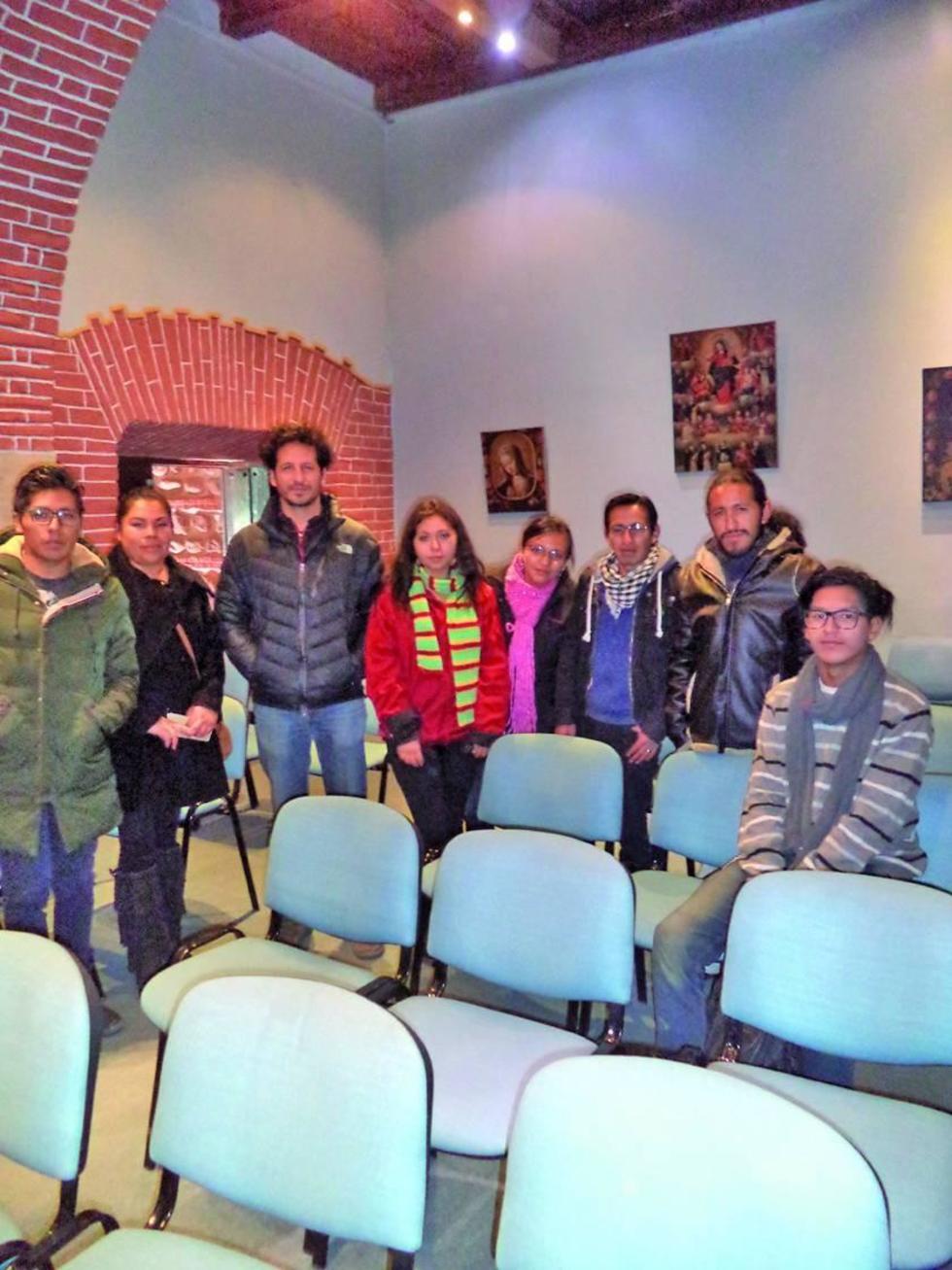 Los participantes a la proyección.