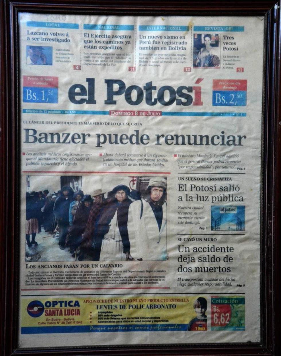 La tapa del primer número.