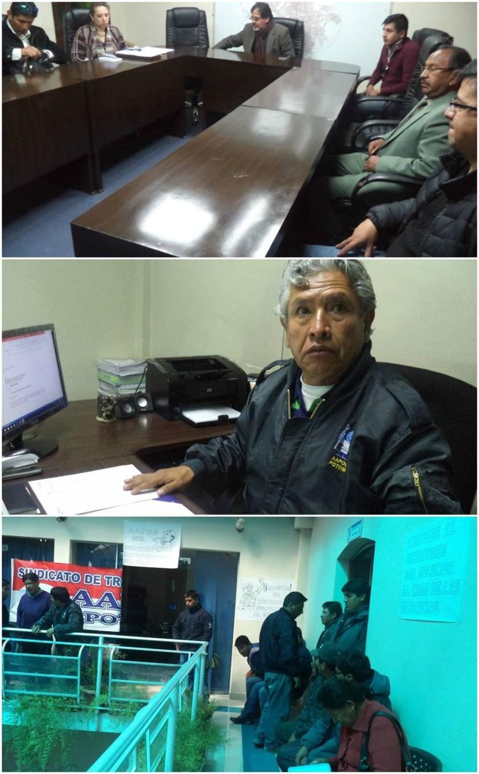 Tratan de resolver el conflicto en la institución.