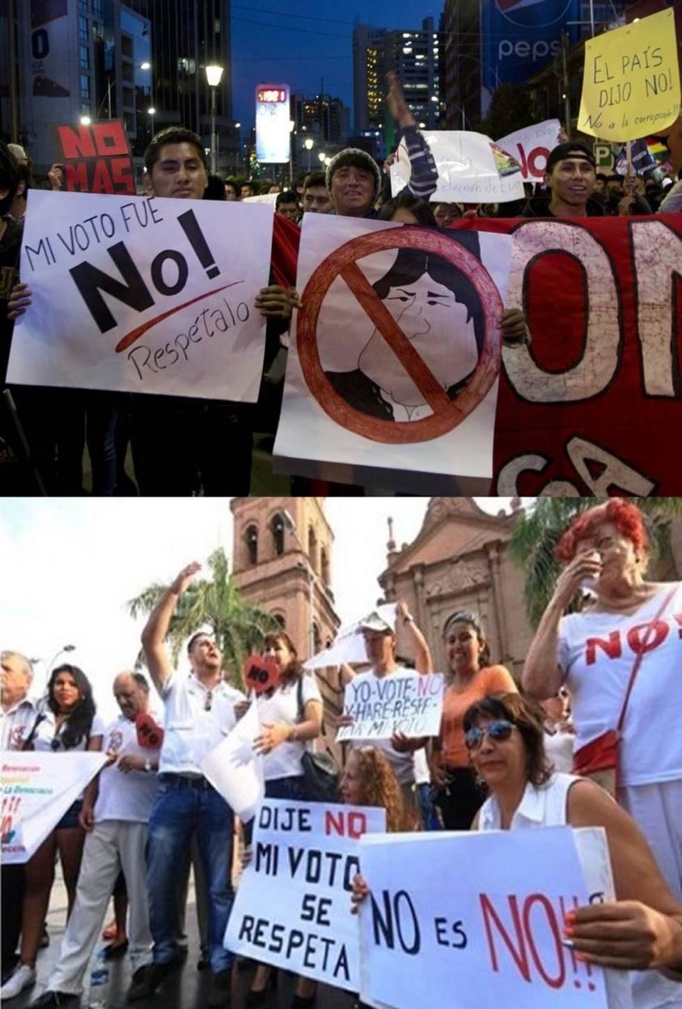 Piden se respete el voto del referendo del 21 de febrero de 2016.