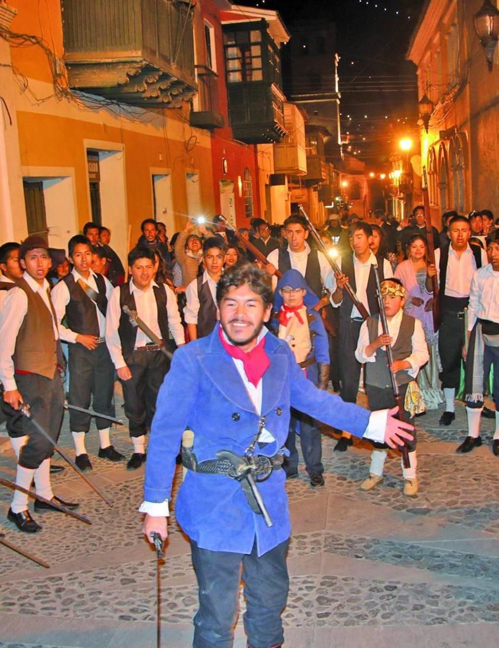 Los rebeldes en la acción del 10 de noviembre.