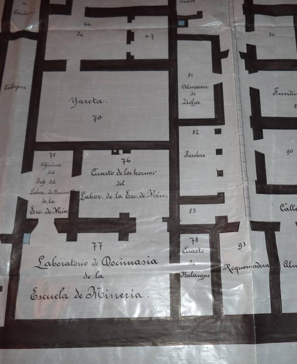 Detalle del uno de los planos.