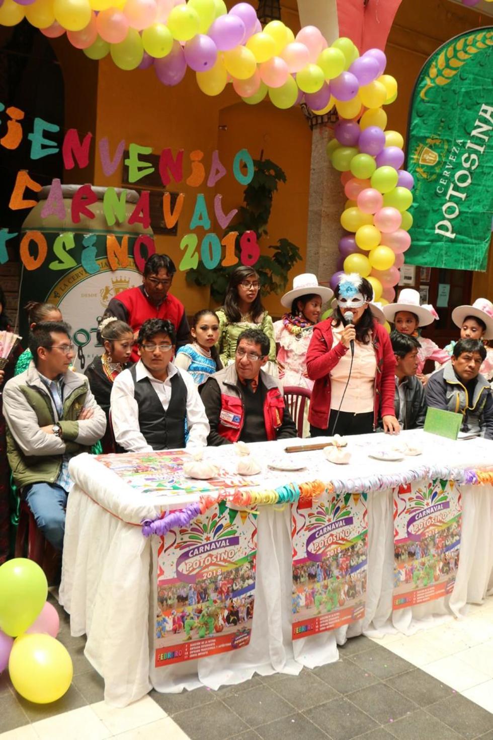El acto de presentación de la fiesta de los potosinos.