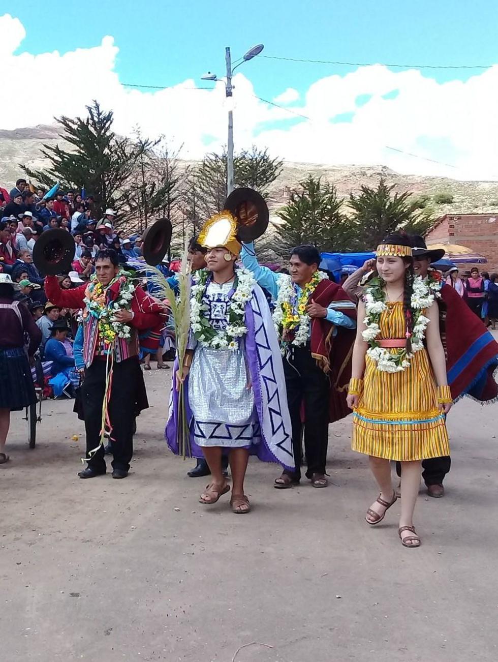 Los comunarios participaron en la festividad.