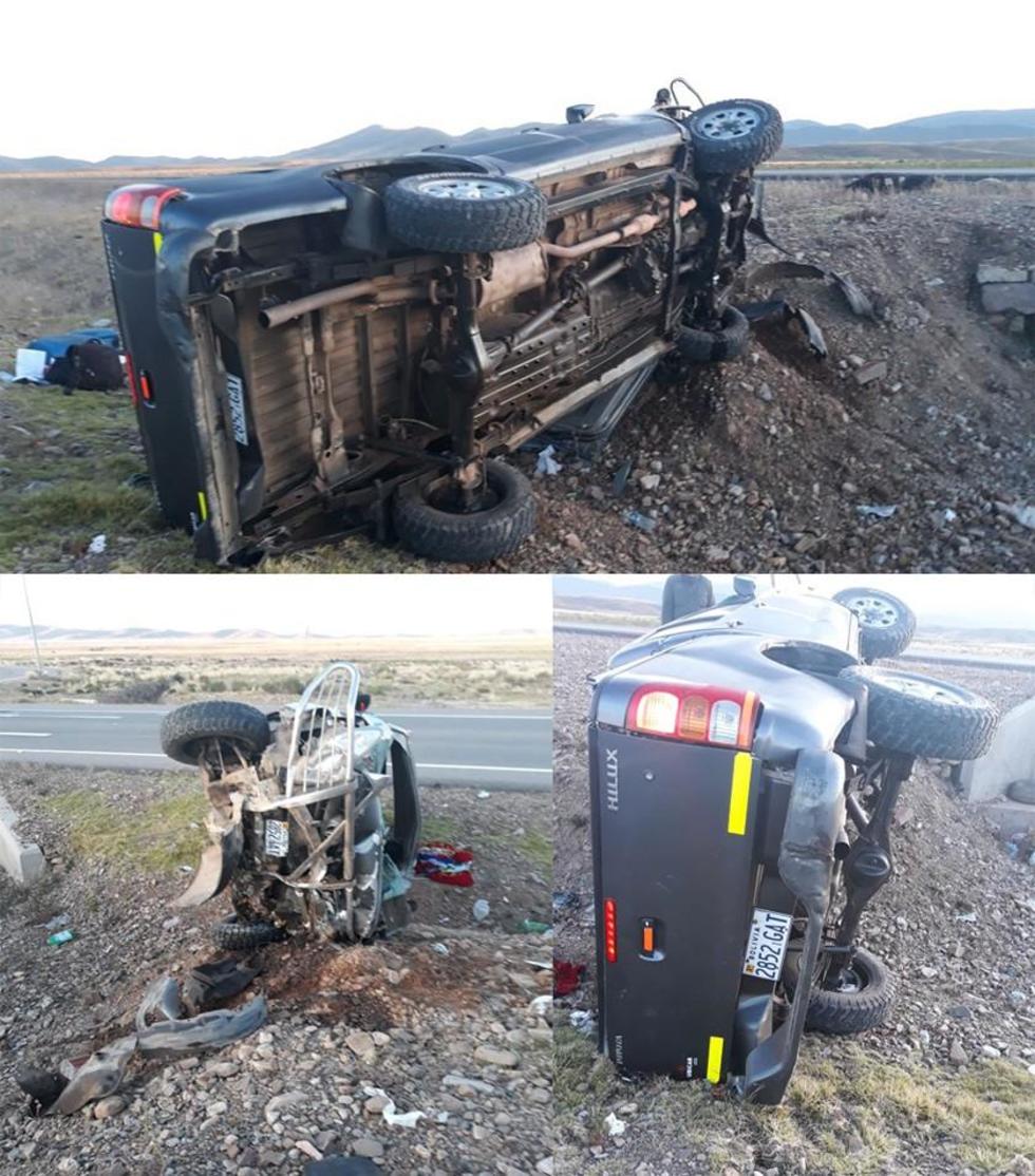 Así quedó el camioneta.