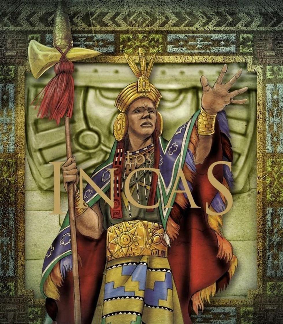 Detalle de una pintura con la figura de Manco Inca.