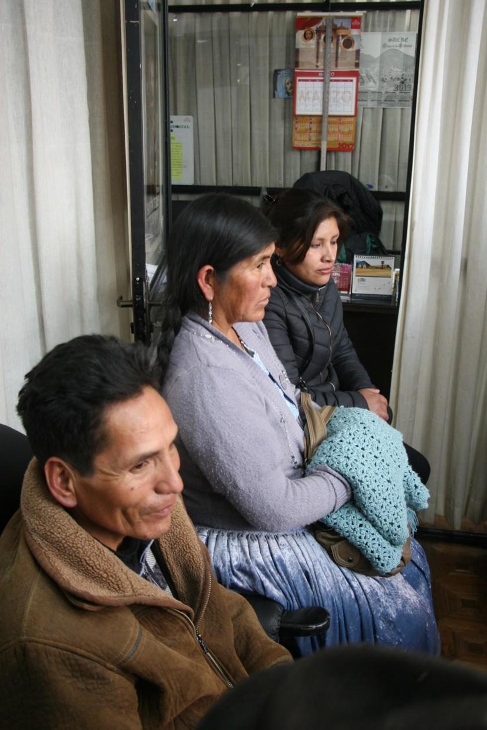 Los comunarios que apoyan la difusión del centro.