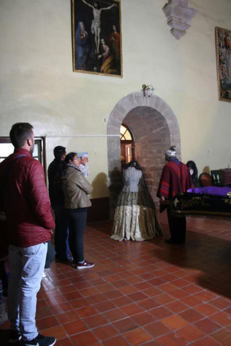 Se escenificó el entierro de Antonio López de Quiroga.