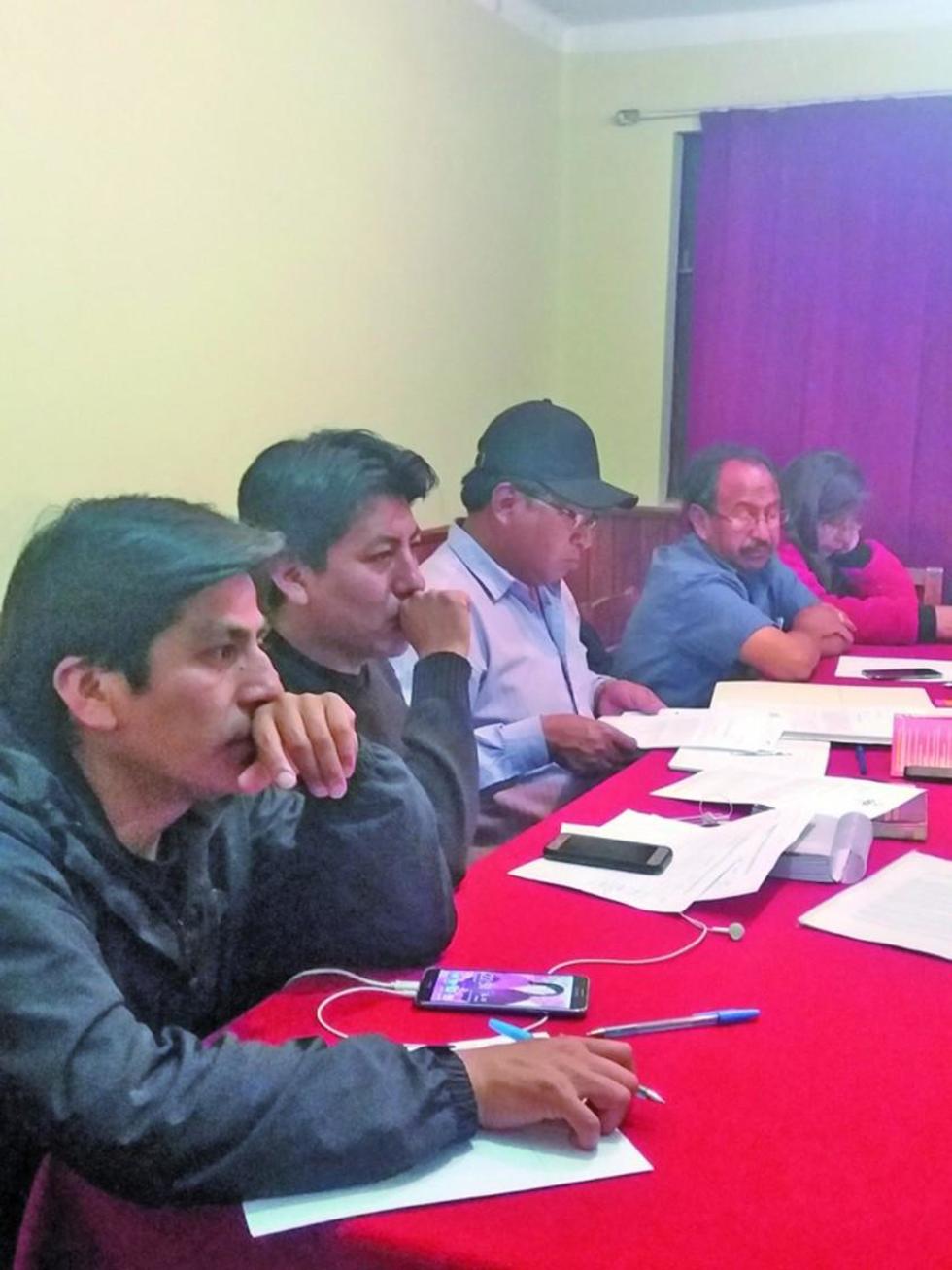 La reunión en la que fueron elegidos los miembros del Comité Electoral de Comcipo.