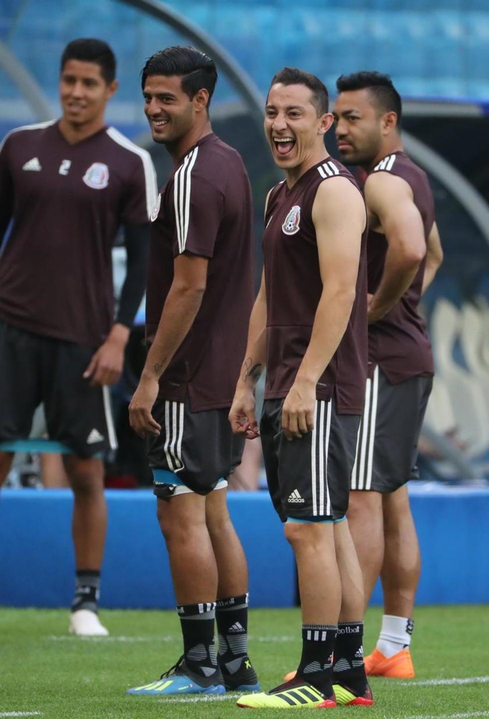 La selección centroamericana en el cierre de su prácticas.