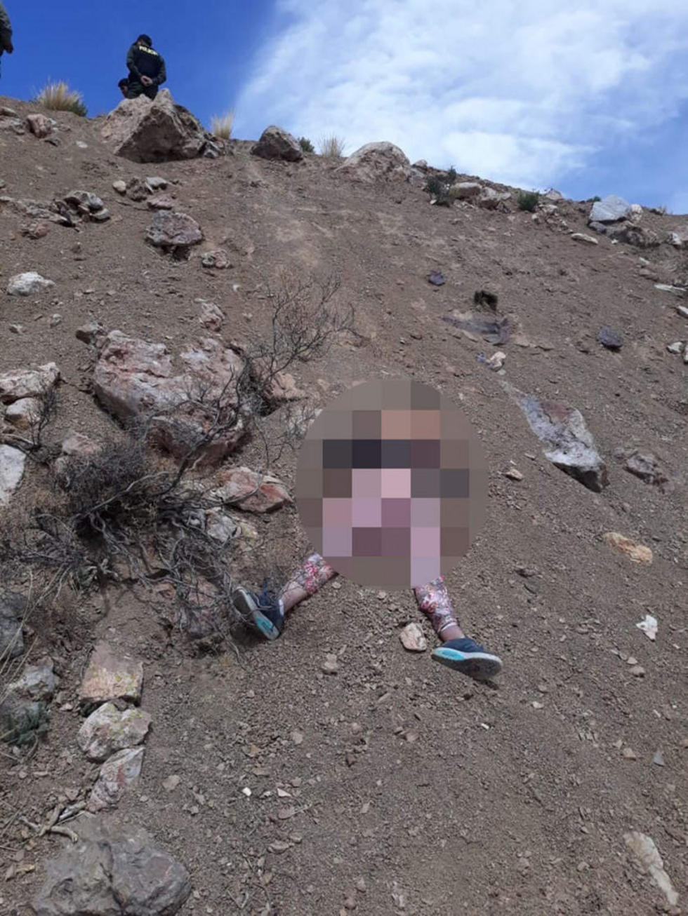 Así encontraron el cadáver.