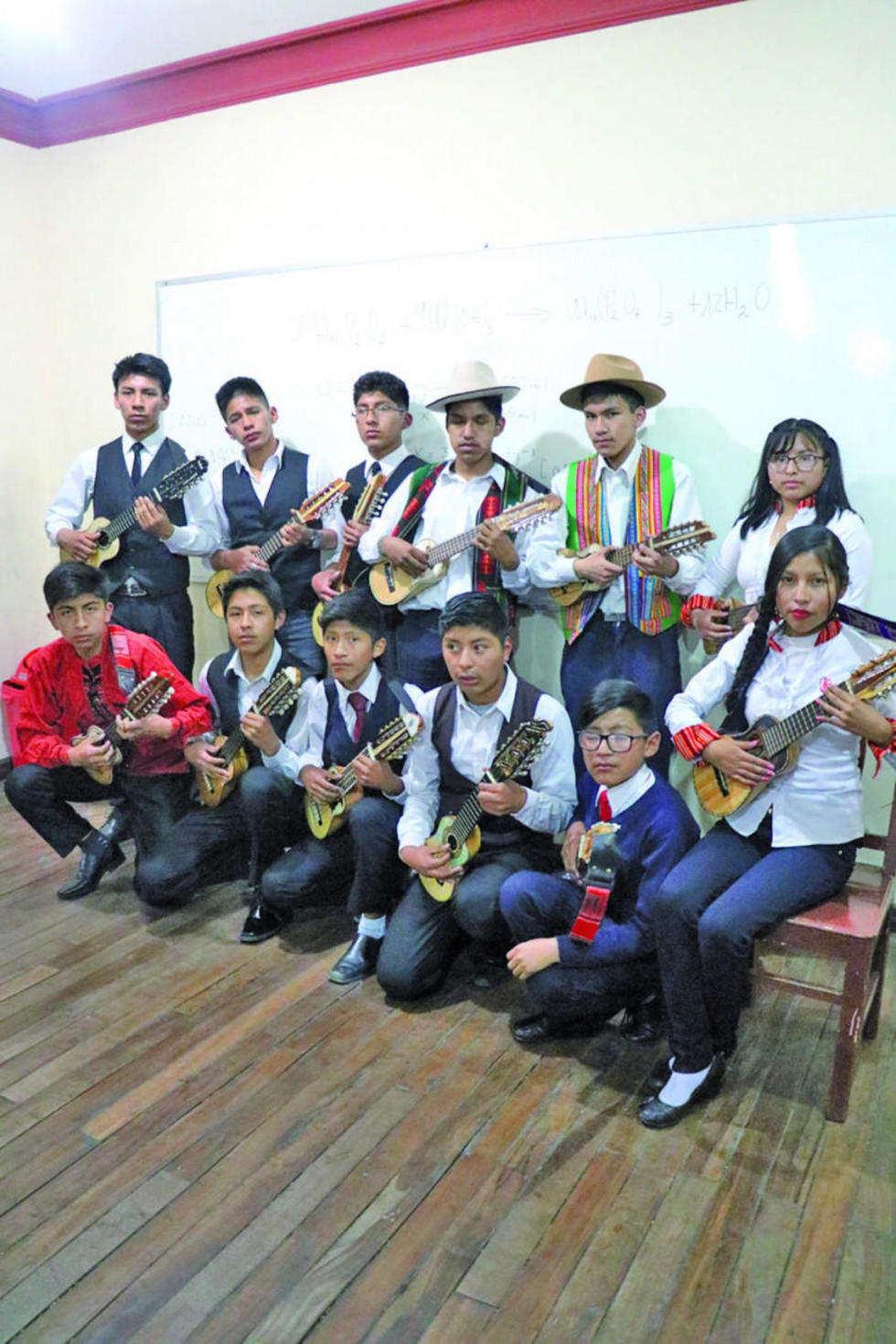 Los estudiantes que participaron en la competencia.