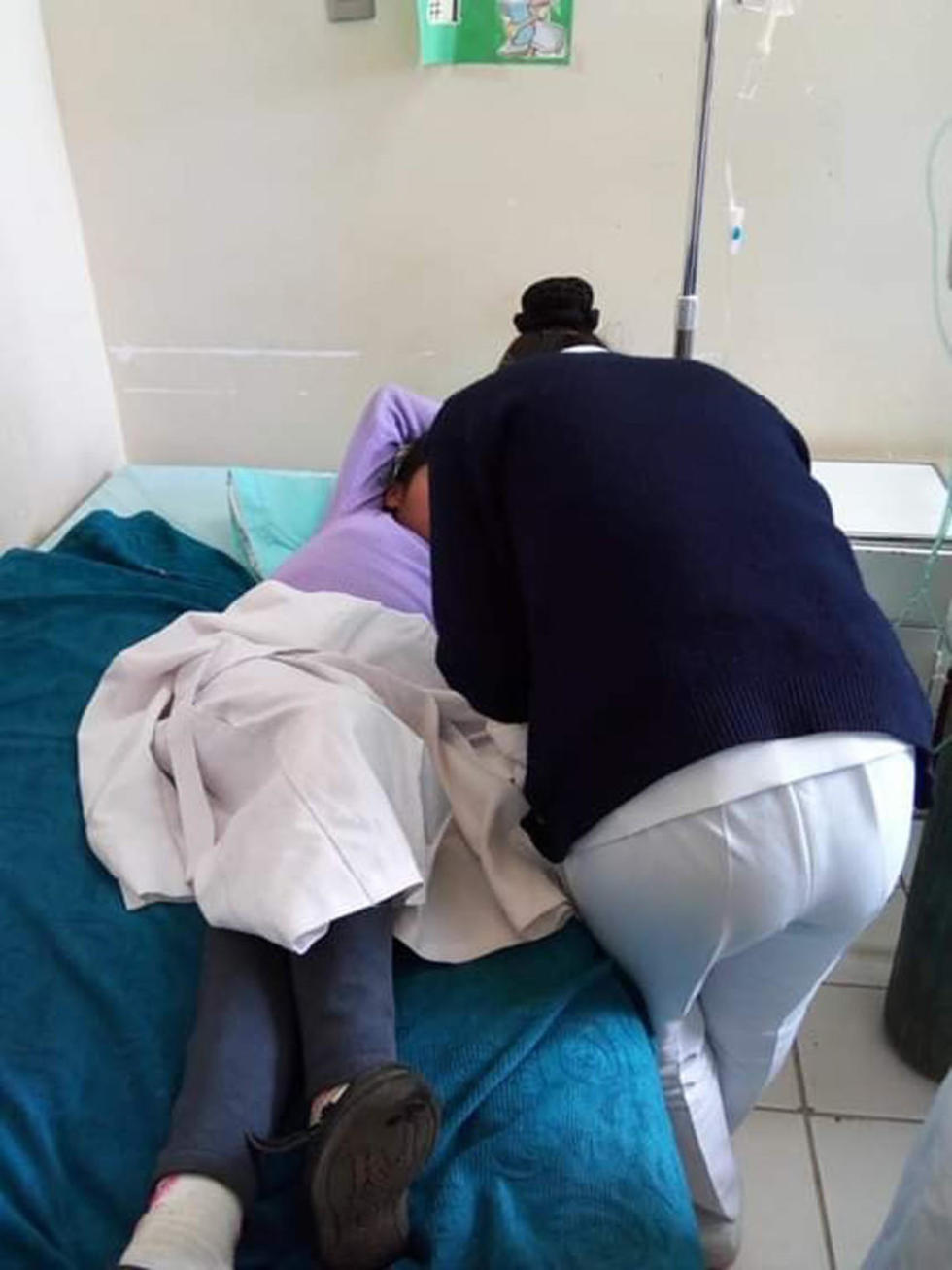 La sala de emergencia del Hospital Obrera colapsó.