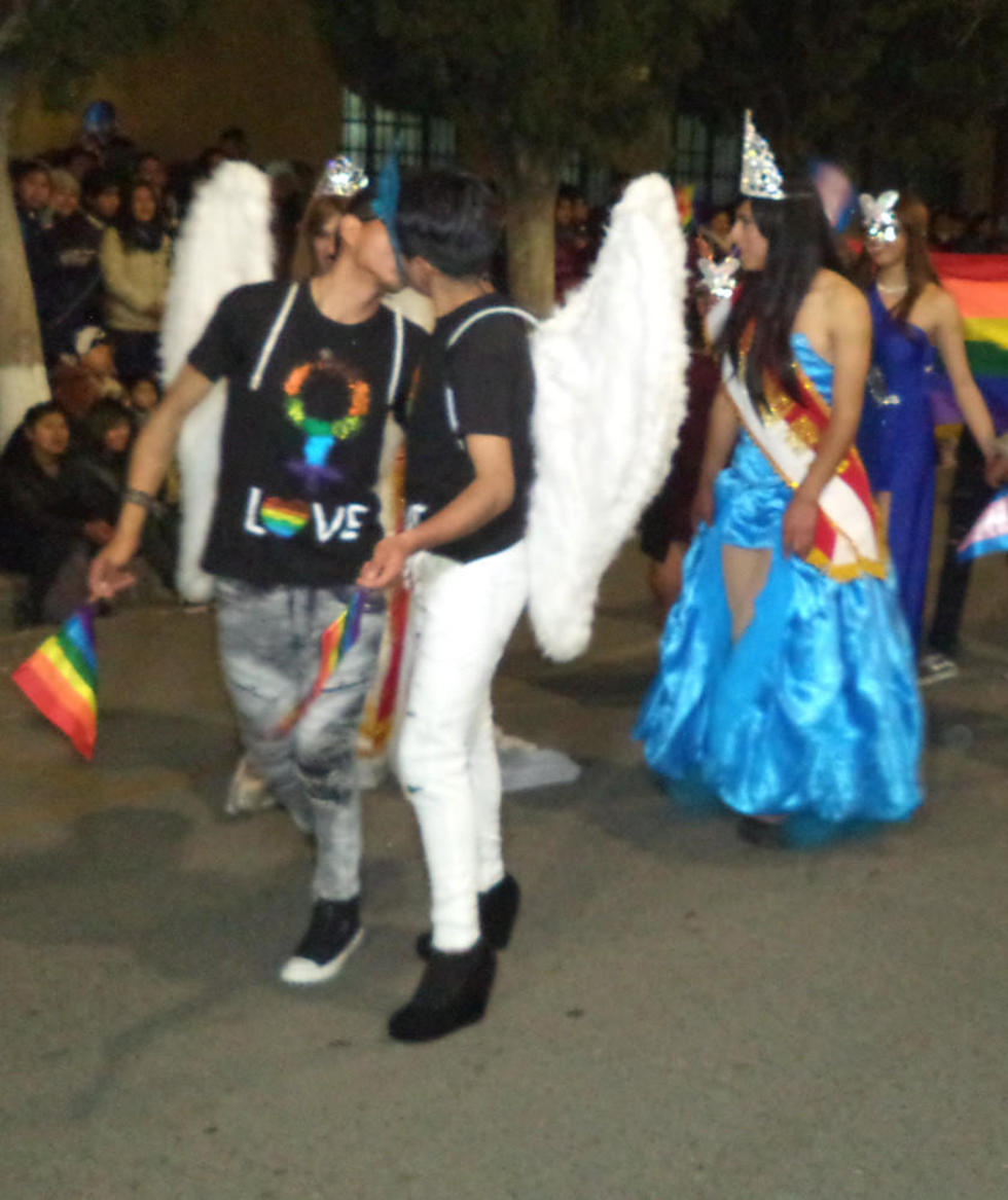 Los participantes demostraron la expresión de sus sentimientos en el desfile.