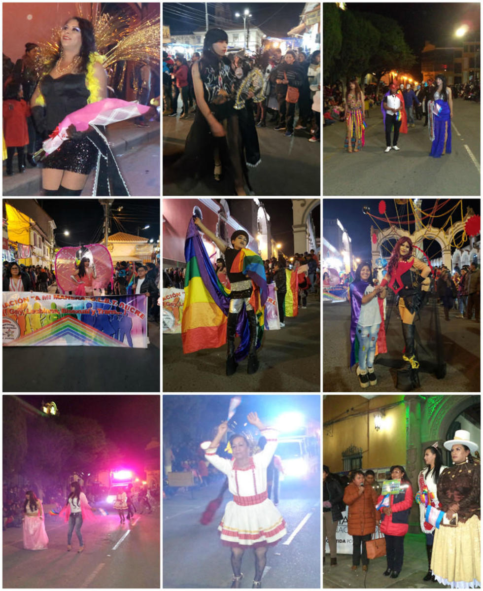 El colorido fue parte de la pasarela por las calles potosinas.